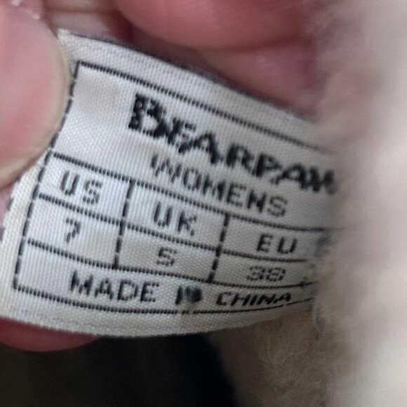 BEARPAW PURPLE SUEDE SHEEPSKIN WOOL MID CALF BOOTS - 7 SHEARLING - Picture 11 of 14